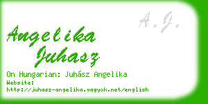 angelika juhasz business card